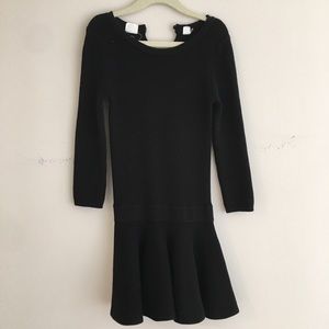 Gap girls knit black dress